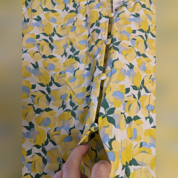 Yellow Floral Lemon Women's Top - Picture 4 of 11